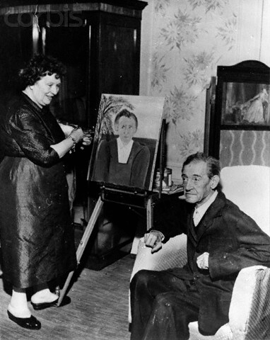 Utrillo and Wife Lucie, 1954